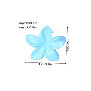 คลิปหนีบผมแฟชั่นแบบผสมสีเจลลี่แวววาว Frangipani พลาสติก <span class=keywords><strong>RSR</strong></span> แฟชั่น - Product Image 5