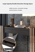 Table de rangement de luxe en acier MDF, nouveau, meuble de salon et d'hôtel, avec Console latérale moderne avec miroir