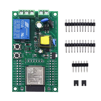 Modul Relay Tunggal ESP32 WiFi BT Ble Bertenaga AC, Papan Pengembangan ESP32, Port I/O UART, Unduh Program, Flash 4M Byte