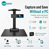 Scanner de documents A3 28MP, scanner de livres à plat avec OCR, présentateur visuel HDMI 5 pouces pour l'enseignement, le bureau et les archives