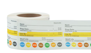 2x3 Inch Dissolvable Food <b>Labels</b> BPA-Free Waterproof Food Rotation <b>Labels</b> for Restaurant & <b>Kitchen</b> Use - Product Image 5