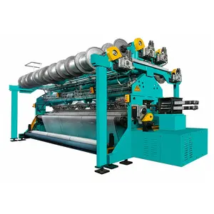 Practical olive wire warp knitting machine with quality assurance and mixed let-off