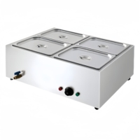 Matériel de restauration pour hôtels et restaurants, bain-marie de table en acier inoxydable 201/304 avec contrôle précis de la température