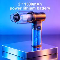 Sikat Pembersih Vakum Mini Nirkabel Portabel Tanpa Sikat untuk Kipas, Pembersih/Penghisap 3-in-1 Genggam untuk Penggunaan di Mobil 3000mAh