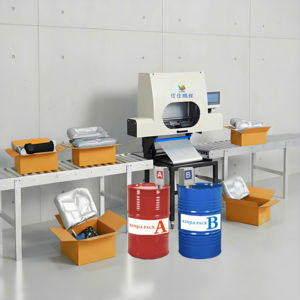 Machine à mousse de polyuréthane électrique semi-automatique portative avec moteur et pompe, type mini pour l'emballage - Product Image 1