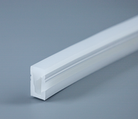 Gaine de tube en silicone LED flexible personnalisée 10*18mm, profil de tube en silicone LED pour bande LED