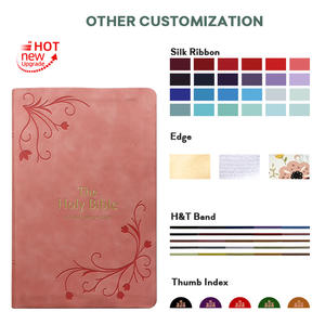 2025ไบเบิลคาทอลิกสเปนหรูหรามีขอบเคลือบทองทองฝาปิดหนังแท้พิธีรับมรดกแต่งงานของครอบครัว - Product Image 5