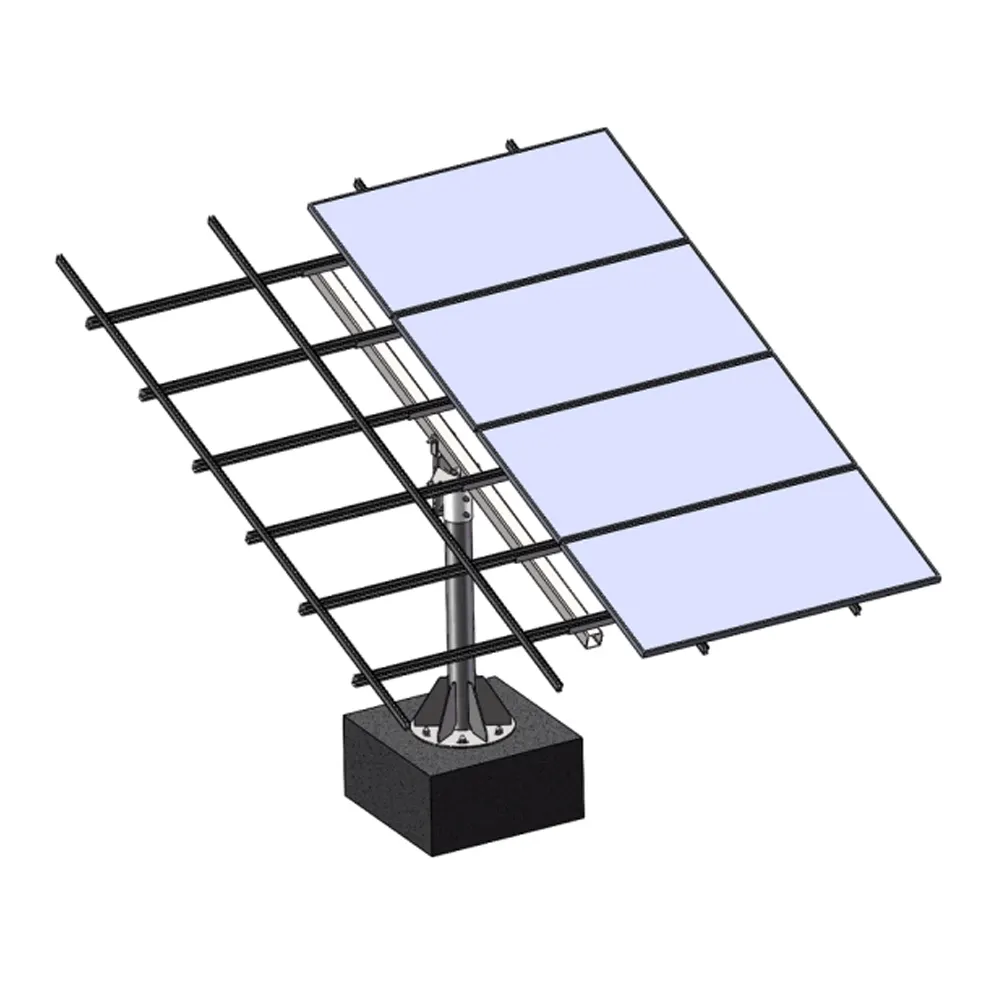 Neigung verstellbares einpoliges Boden montages ystem Montage gestell für Solarmodule