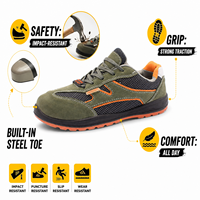 Chaussures de sécurité AOXIANG pour travaux de construction été, printemps, hiver – Confortables, antidérapantes, imperméables, anti-perforation, légères, en daim et acier