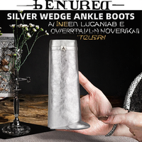 Bottes montantes à talon compensé en PU argenté, nouvelle mode 2023, style créateur, avec fermeture éclair, pour l'été, l'automne et le printemps, légères, en promotion