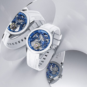 <span class=keywords><strong>AGELOCER</strong></span> Montre Tourbillon originale Lunette diamantée en céramique Hommes Vogue Squelette de luxe Montre mécanique manuelle Cadeau d'anniversaire pour hommes - Product Image 1