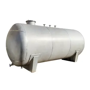 8000L Customized Horizontal Stainless Steel Chemical Storage Tank
