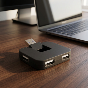 Docking Station USB-C Gaia a 4 Porte, Hub 5-in-1 con Ethernet e Convertitore di Ricarica, Modello in Lega di Alluminio 123598-1 - Product Image 2