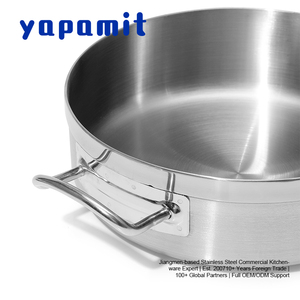 หม้อตุ๋นสเตนเลสสตีลแบบหนา ทนทาน พร้อมหูจับสองข้าง ฐานหลายชั้น สำหรับตุ๋นและต้มในครัวโรงแรม - Product Image 2