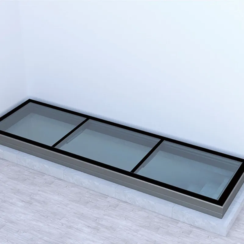ISB เสาอลูมิเนียมอัลลอยด์อัตโนมัติ, ชั้นใต้ดินกระจกสองชั้นสำหรับวิลล่าให้แสงสว่างสกายไลท์อย่างดีหน้าต่างกันแดด