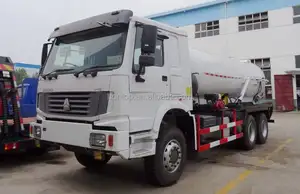 Sinotruk Howo 20m3 Afval Water Septic Vacuüm Slang Tanker Vrachtwagen Fecale Uitwerpselen Slib Riolering Zuigkracht Vrachtwagens Filippijnen
