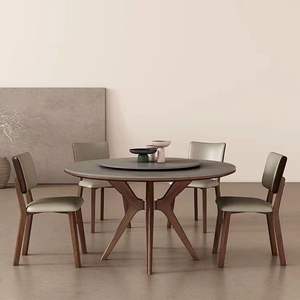 Mesa de Comedor Redonda 2026 de Estilo Retro para Cocina, Mesa Grande de Madera Rústica para Comedor - Product Image 2