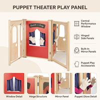 Set Panel Toko Permainan Peran TK Montessori, Set Panel Kayu untuk Balita Prasekolah, Paket Perabotan Penitipan Anak, Perlengkapan Ruang Kelas PAUD