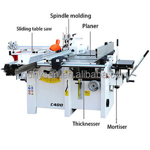 HYSEN Combinaison de rabotage universelle avec broche C400 Machine à <span class=keywords><strong>bois</strong></span> Combinaison de travail du <span class=keywords><strong>bois</strong></span> - Product Image 1