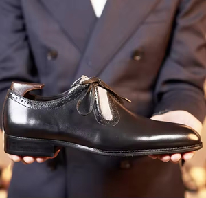 Zapatos Formales de Cuero de Becerro de Alta Calidad para Hombre, Hechos a Mano con Construcción Goodyear, Zapatos de Vestir y Oxford para Hombre, Zapatos Italianos de Lujo - Product Image 1