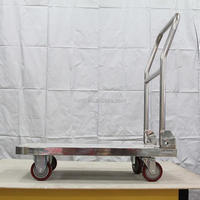 Chariot à plate-forme en acier inoxydable chariot pliable