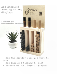 Présentoir en bois multi-tailles pour flacons roll-on 10 ml, tubes de baume à lèvres Kraft et tubes de rouge à lèvres/huile, avec trous de 22 mm, personnalisable - Product Image 4