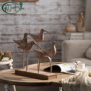 Figuras de pájaros estilo rústico americano, juego de varias piezas de hierro forjado para decoración de sala de estar - Product Image 5
