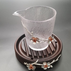 La migliore vendita di bere Teaware resistente al calore tazza <span class=keywords><strong>da</strong></span> tè e sottobicchiere <span class=keywords><strong>in</strong></span> <span class=keywords><strong>vetro</strong></span> piattini per versare il tè - Product Image 3