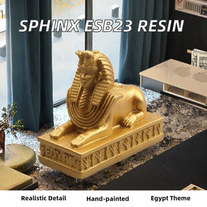 Estatua de Esfinge del Antiguo <span class=keywords><strong>Egipto</strong></span>, Escultura Realista Pintada a Mano en Resina para Halloween, Adornos, Recuerdos, Decoración del Hogar, Colección ESB23 - Product Image 4