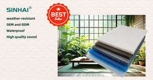 Plaques alvéolaires en polycarbonate (PC) pour toiture de serre, protection UV, structure nid d'abeille, creuses - Product Image 6