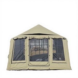 Tente de camping en coton imperméable à double couche, coque rigide, quatre saisons, ouverture automatique rapide, 9m, résistante aux UV et à la neige - Product Image 3