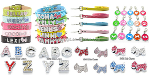 Wholesale Personalized Metal Slide Charm Personalized Pet Dog <strong>Puppy</strong> <strong>Collar</strong> - Product Image 3