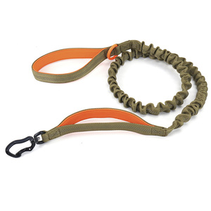 4 Ft 5 Ft doppie maniglie imbottite per addestramento del cane anello di traffico a due maniglie guinzaglio per cani con moschettone - Product Image 1
