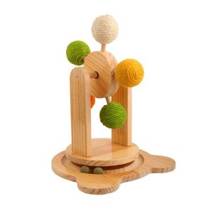 Một con mèo đồ chơi cho mèo trong nhà với một bánh xe đu quay quay và trêu chọc - Product Image 6