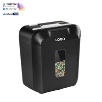 Ofitech-Mini déchiqueteuse électrique portable à coupe croisée, machine à découper les documents, les factures, le papier, la papeterie et le bureau.