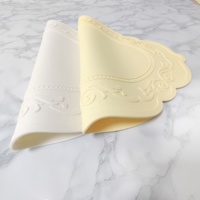 Napperon en Silicone de Style nordique en relief, coussin d'isolation thermique, tapis en Silicone épais