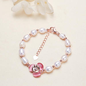 Joyería de Perlas de Agua Dulce al por Mayor, Cuentas de Arroz y Pulseras de Bolas Negras, Colección de Dijes Estilo Zhuji, Moda para Venta Ambulante - Product Image 3