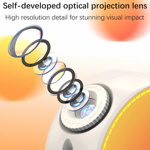 Veilleuse réveil lever du soleil 4K météore et galaxie projecteur lampe étoile veilleuse avec réveil pour <span class=keywords><strong>plafond</strong></span> de chambre - Product Image 6