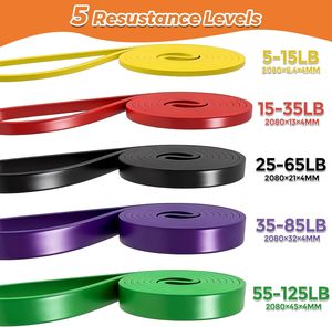 Lot de bandes de résistance longues en TPE, couleurs pastel, pour entraînement, gym, yoga et fitness – Prix de gros - Product Image 3
