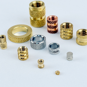 Tùy chỉnh thực hiện chính xác Brass CNC các bộ phận công Brass Lathe chuyển các bộ phận Brass chèn Nut Knurled Nut OEM CNC gia công - Product Image 4