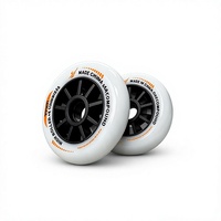 Roues de patins à roulettes de vitesse professionnelles Luoshen - Roues en caoutchouc PU silencieuses, résistantes à l'usure, grand diamètre