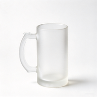 Tasse à sublimation en verre dépoli avec poignée, haute qualité, design simple, idéale pour la rentrée scolaire – Meilleure vente