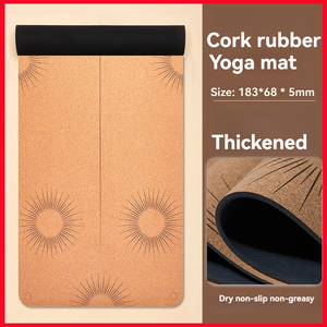 Tapis de yoga et de gym de haute qualité à prix de gros, tapis de sol en caoutchouc TPE résistant et imperméable, tapis d'exercice enroulable - Product Image 5