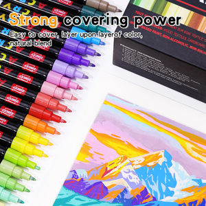 0.7mm disegno pennarelli in acrilico Set di colori 120 permanente cancellabile a secco e a umido per carta all'ingrosso - Product Image 6