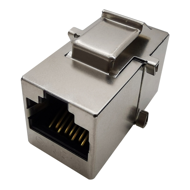 RJ45 Keystone Jack Cat6 Shielded Modular Coupler With Latch 8P8C Connectors Ethernet LAN Network Cable Extender Adapter