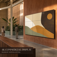 Mur vidéo LCD 49 pouces avec cadre de 0,88 mm, écran matriciel UHD HD à raccordement sans soudure pour salle d'exposition d'entreprise