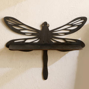 Bohème créatif libellule mur <span class=keywords><strong>chandelier</strong></span> <span class=keywords><strong>cristal</strong></span> étagère <span class=keywords><strong>de</strong></span> rangement maison chambre en bois artisanat décoration en gros - Product Image 4