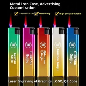 Accendino Ricaricabile Antivento all'Ingrosso per Fumatori e BBQ, Accendino a <span class=keywords><strong>Gas</strong></span> Butano - Product Image 6