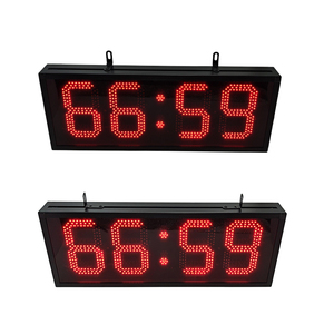 Temporizador de Reacción de 6 Pulgadas y 4 Dígitos con Alimentación por Enchufe, Cronómetro Digital y Temporizador LED Remoto para Cuenta Regresiva de Carreras y Señales de Tráfico - Product Image 1
