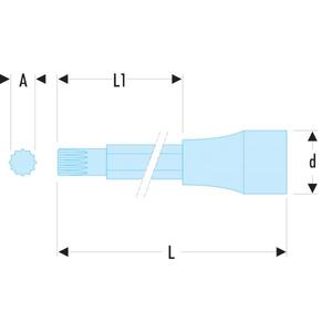 FACOM - SV.10LB 1/2'' drive long-reach XZN® <b>spline</b> bit <b>sockets</b> - EAN 3148516733283 HAND <b>SOCKETS</b> 1/2" - Product Image 2